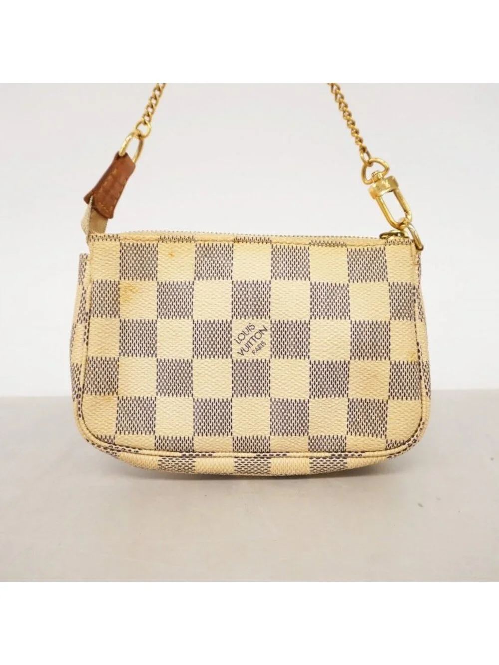 Louis Vuitton Pouch Damier Azur Mini Pochette White